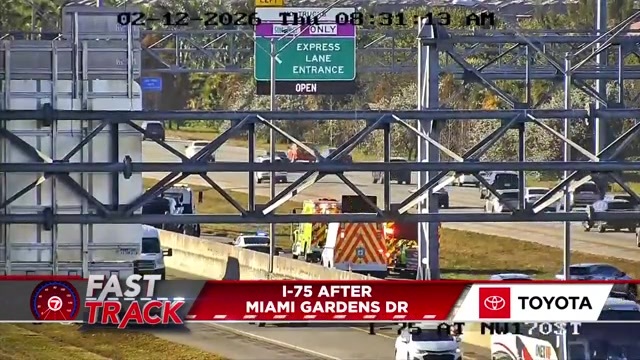 1 airlifted, 2 others hurt after crash on I-75 in NW Miami-Dade; SB express lanes closed near Miami Gardens Drive – WSVN 7News | Miami News, Weather, Sports