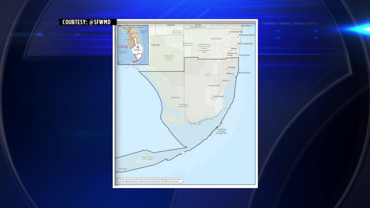 SFWMD issue water warning for several South Florida counties amid water supply concerns