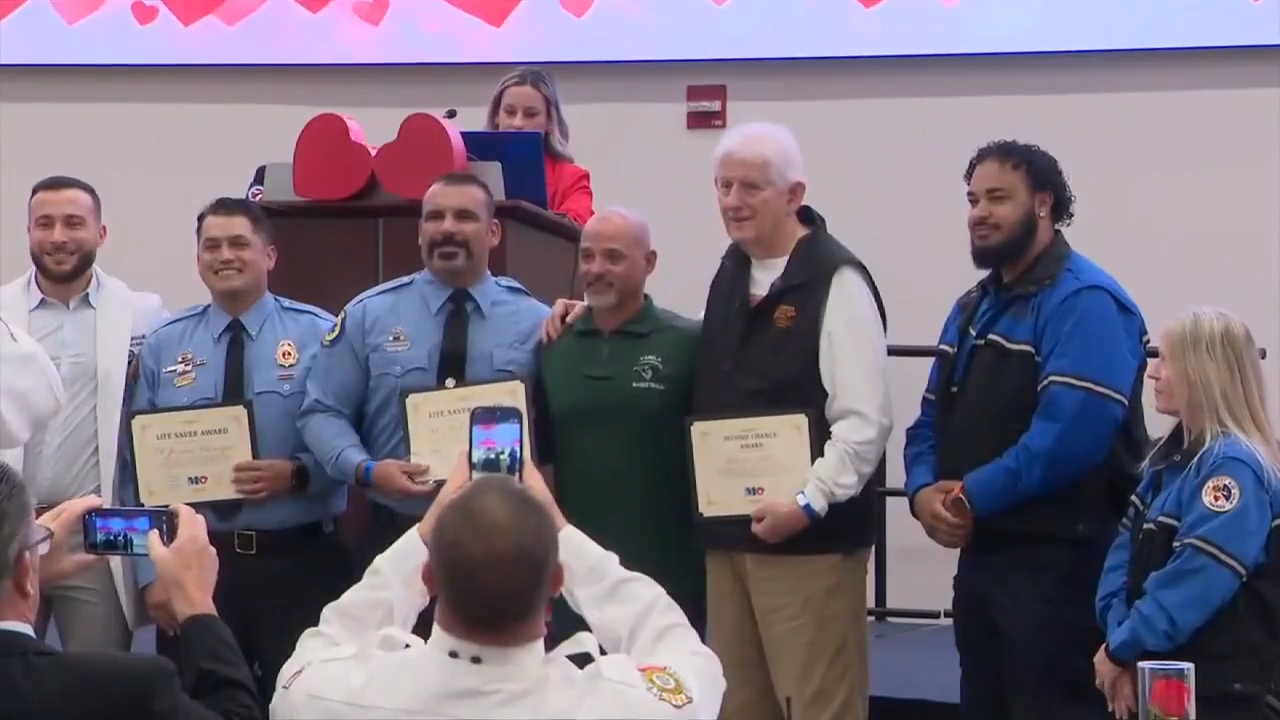 Cardiac arrest survivors reunite with medical staff that saved their lives at Memorial Regional in Hollywood