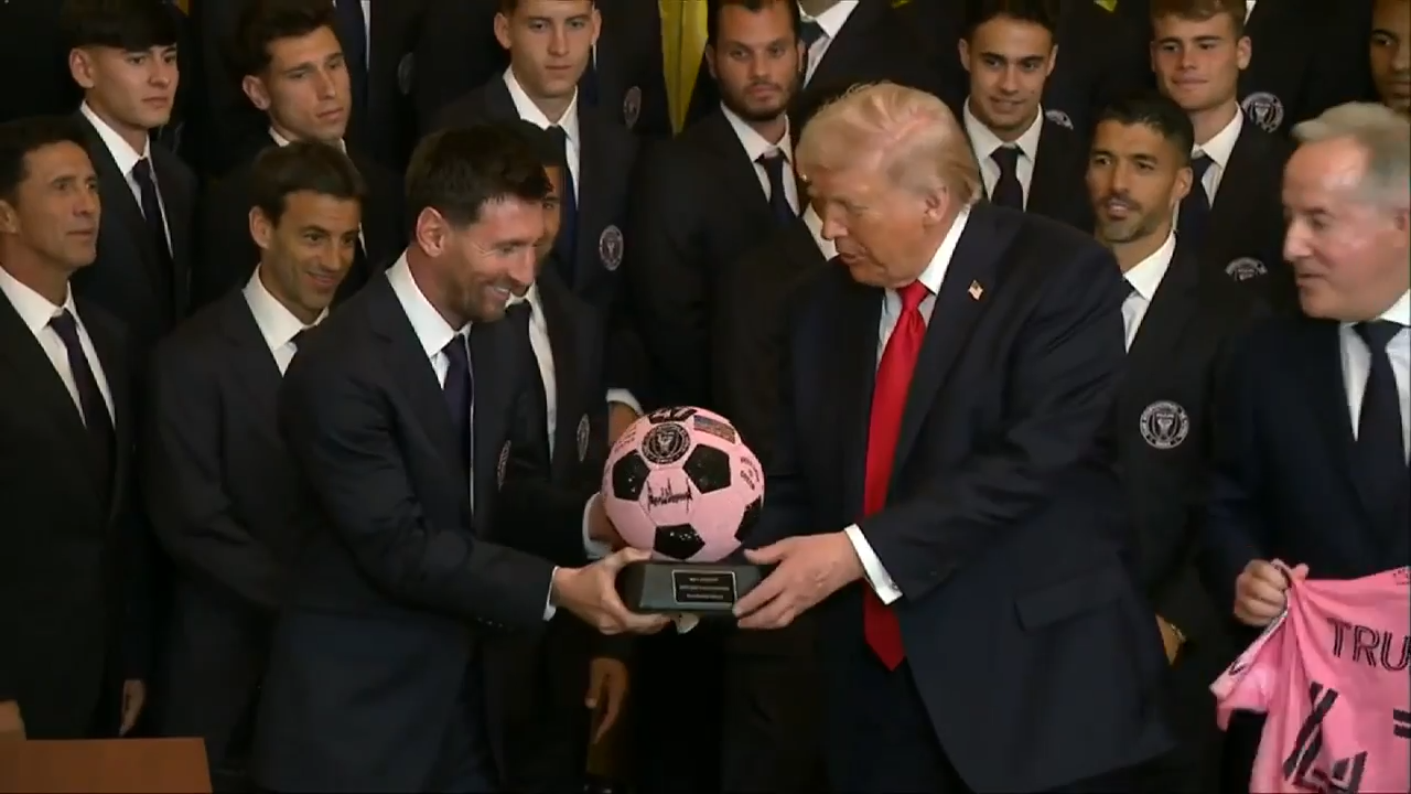 Lionel Messi and Inter Miami feted by President Donald Trump at the White House for MLS Cup title – WSVN 7News | Miami News, Weather, Sports | Fort Lauderdale