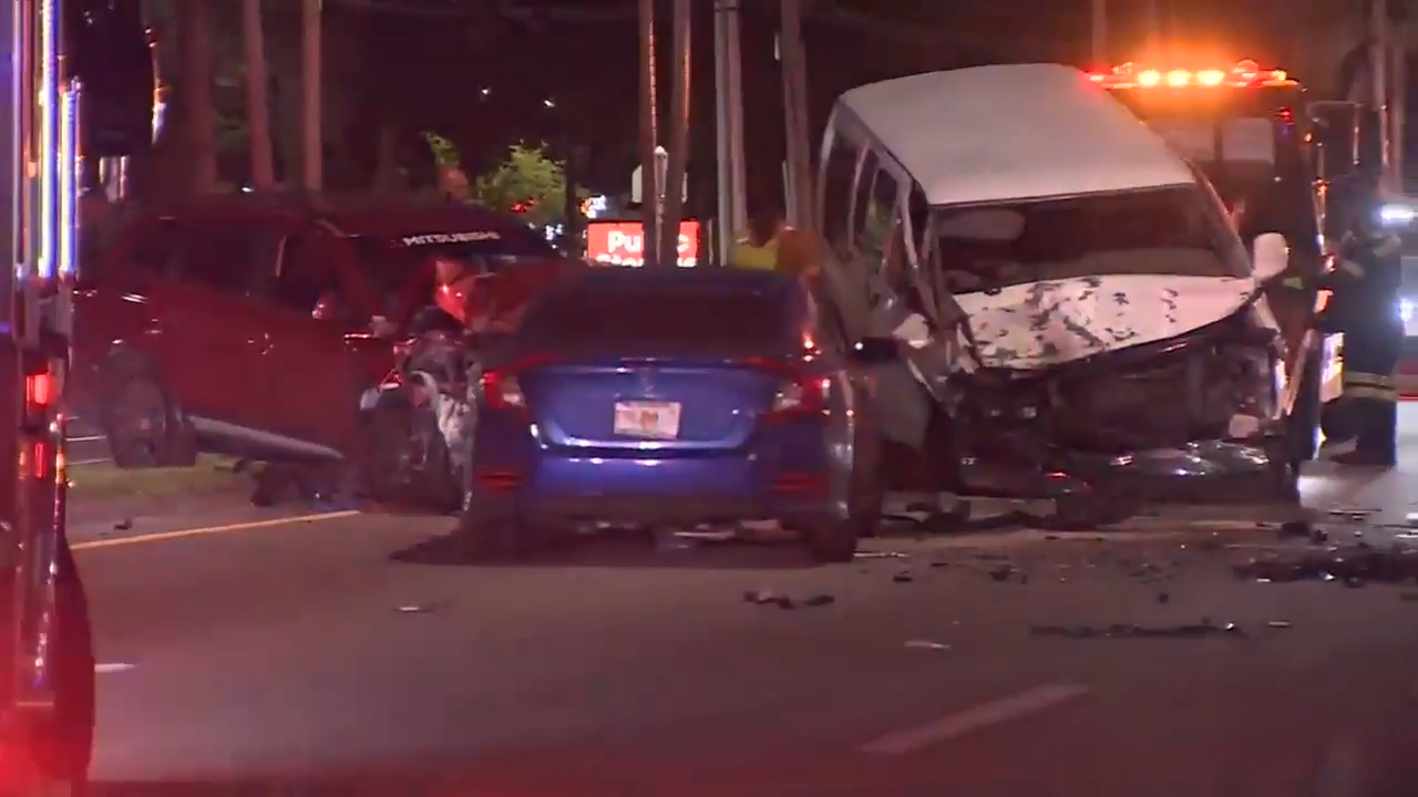 12 hospitalized after multi-vehicle crash in Lauderhill