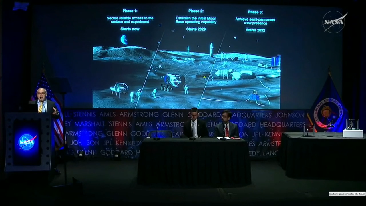 NASA announces new Mars mission, reshapes goals on the moon