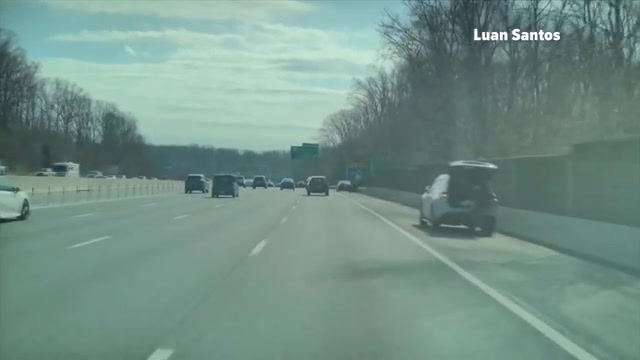 Man killed by state trooper after fatally stabbing a woman and a dog in road rage incident near DC