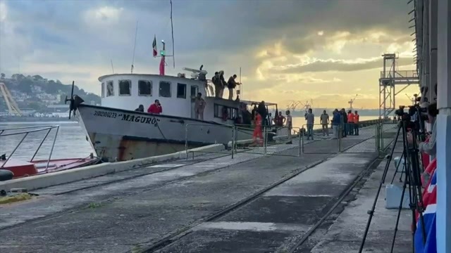 First boat of humanitarian aid flotilla arrives in Cuba amid energy crisis, fuel blockade