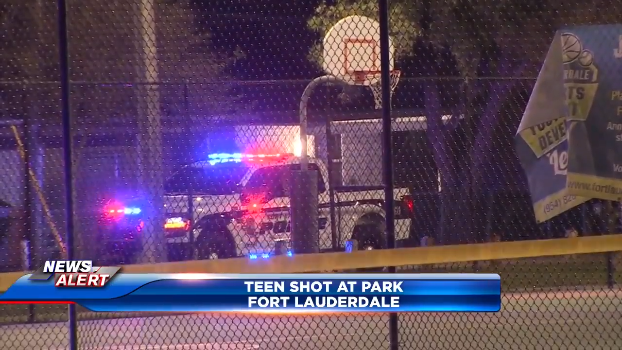 Teen hospitalized after shooting at park in Fort Lauderdale