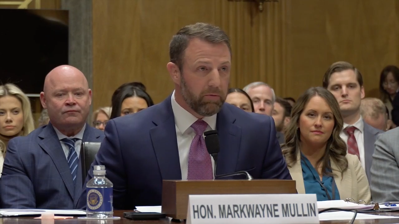 Mullin makes his case as a steady hand for DHS but faces Senate pushback over his temperament