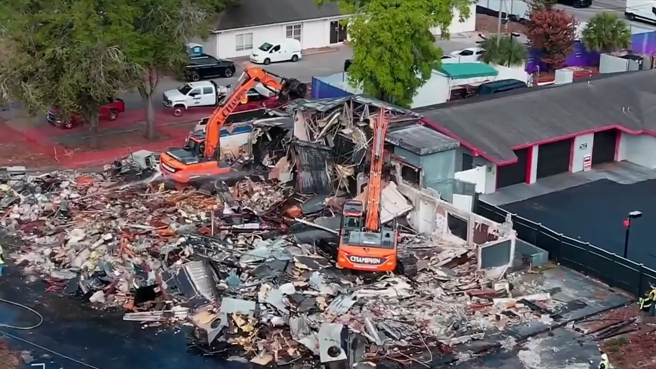 Pulse nightclub is demolished to make way for a memorial to the 2016 mass shooting