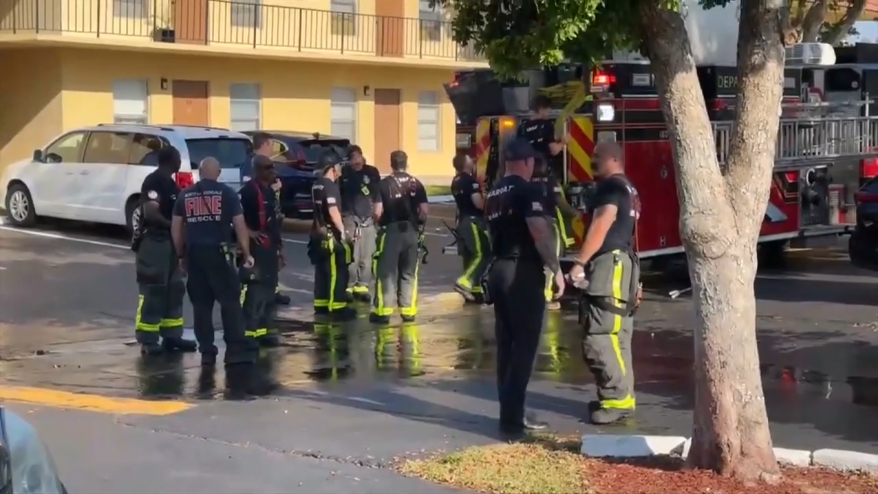Fire breaks out at two-story apartment building in Margate; no injuries reported