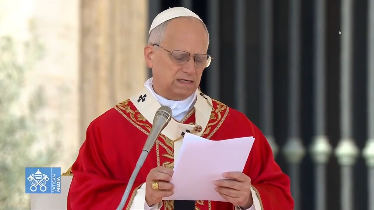 Pope Leo XIV rejects claims that God justifies war in Palm Sunday Mass message