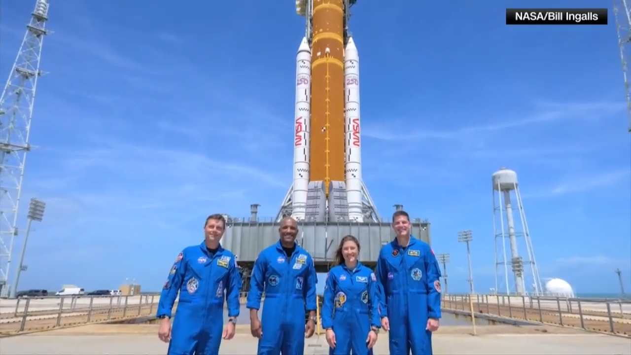 NASA begins fueling rocket to launch astronauts on the first lunar trip in half a century