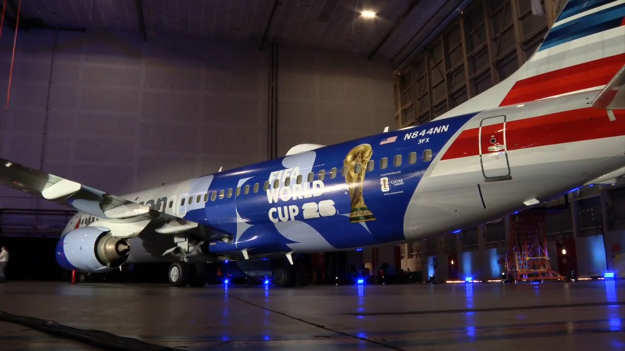 American Airlines unveils World Cup-themed plane as fans face rising ticket prices – WSVN 7News | Miami News, Weather, Sports | Fort Lauderdale
