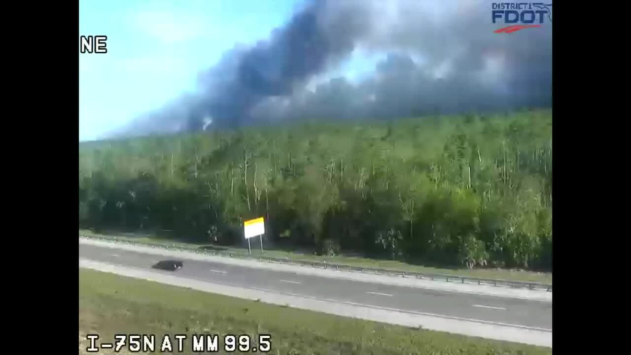 Brush fire burns across 350 acres in Naples; officials report 15% containment