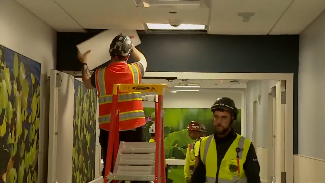 Crews make finishing touches on Jackson Memorial Hospital’s new emergency room