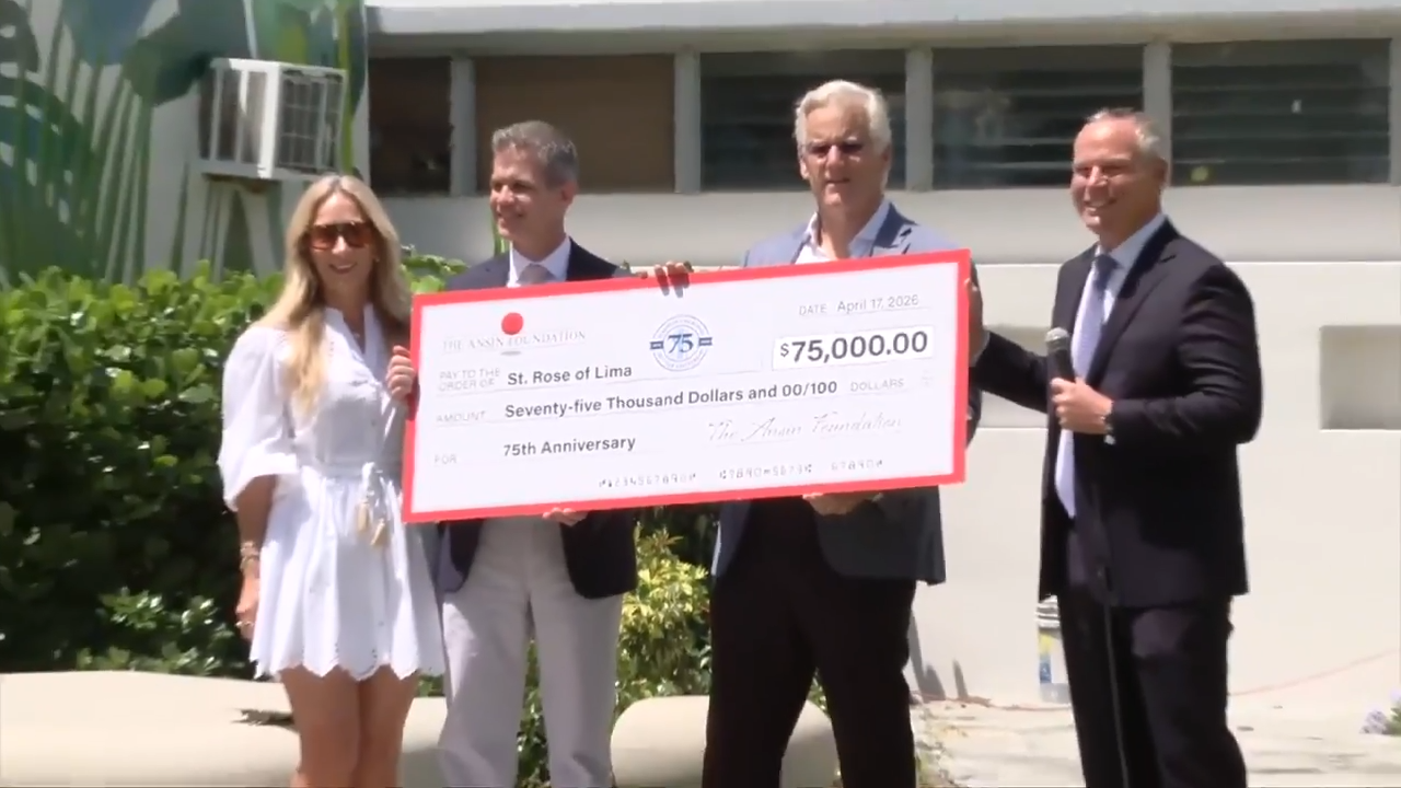 Ansin Foundation donates $75K to St. Rose of Lima Catholic School in honor of its 75th birthday