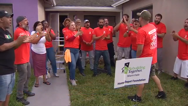 Home Depot Foundation and Rebuilding Together Miami-Dade revamp a South Florida veteran’s home