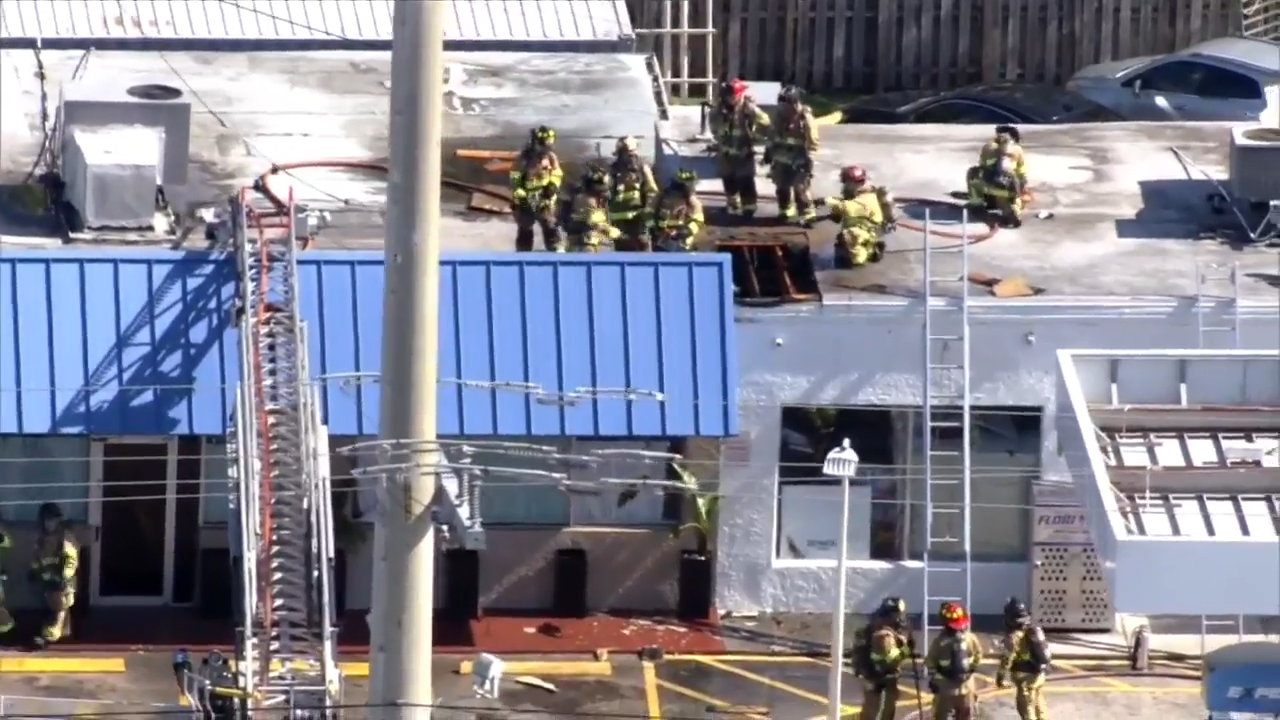 Crews put out fire at restaurant in Dania Beach; no injuries reported