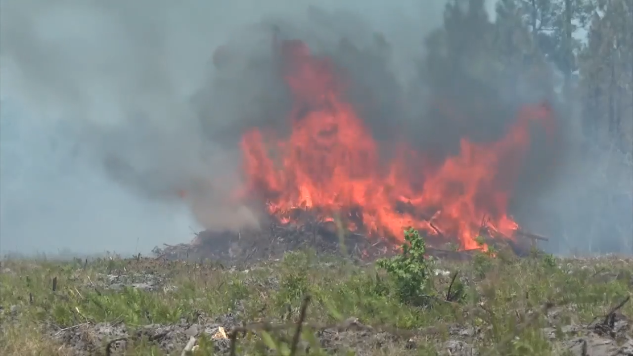 Firefighters in northern Florida continue battling blaze; flames 65% contained