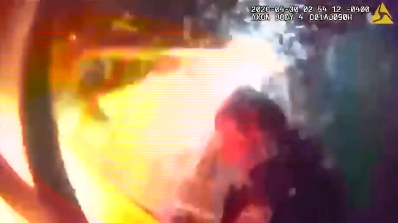 Massive explosion at NYC home sends police officers flying