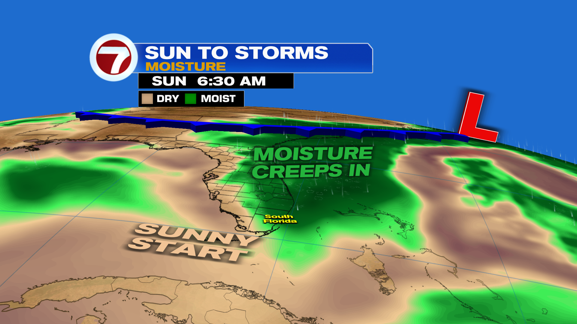 Sun to Storms Sunday Ahead of a Sizzling Stretch
