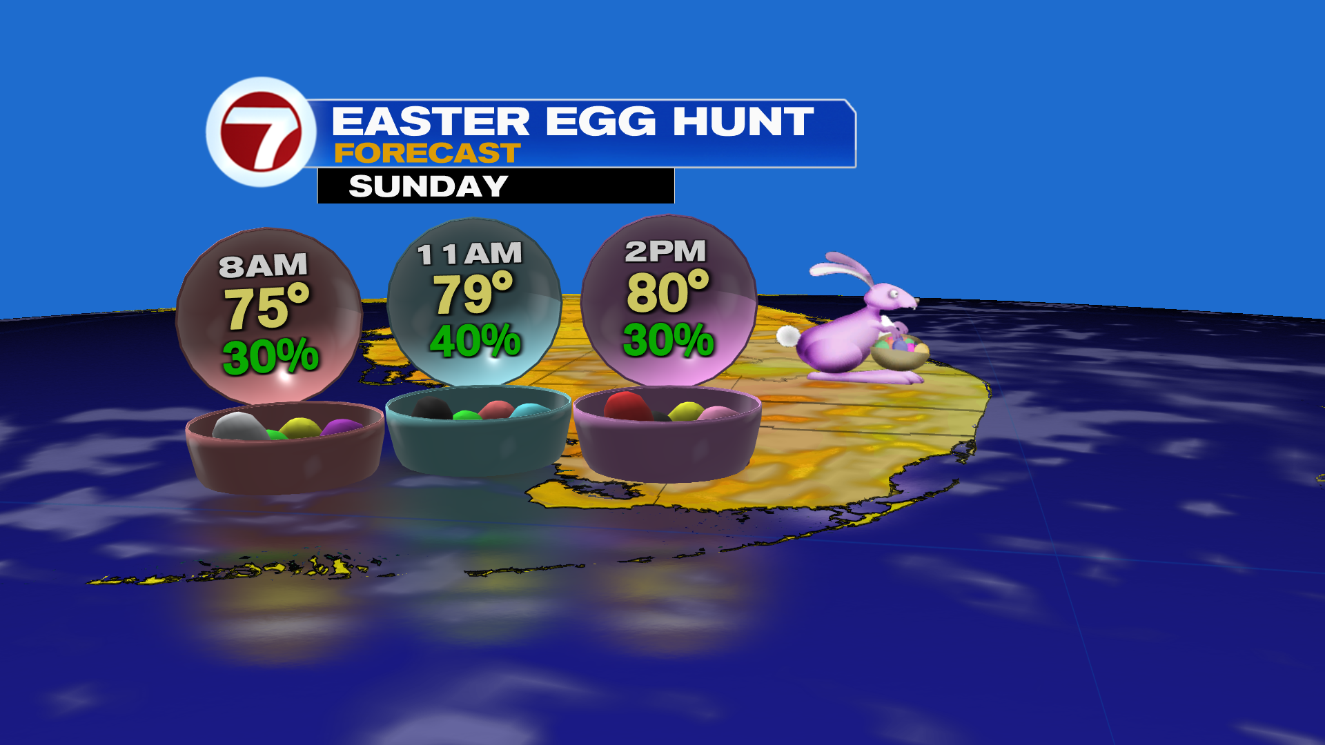Warm and Breezy with Some Showers Easter Weekend - WSVN 7News | Miami ...