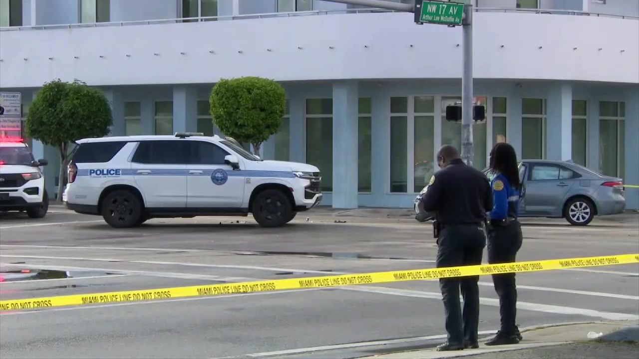 Miami Police cruiser damaged in collision; officer evaluated at hospital