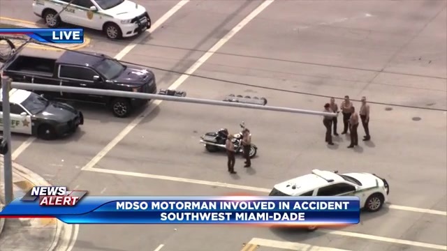 MDSO motorman stable after reported accident in SW Miami-Dade; intersection of SW 120th St. and 127th Ave. shut down