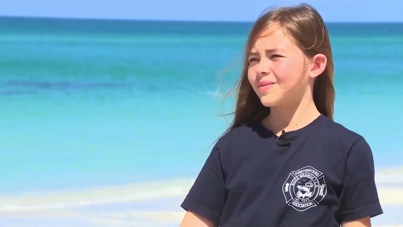 Girl who survived shark attack off Boca Grande returns to beach as her recovery continues