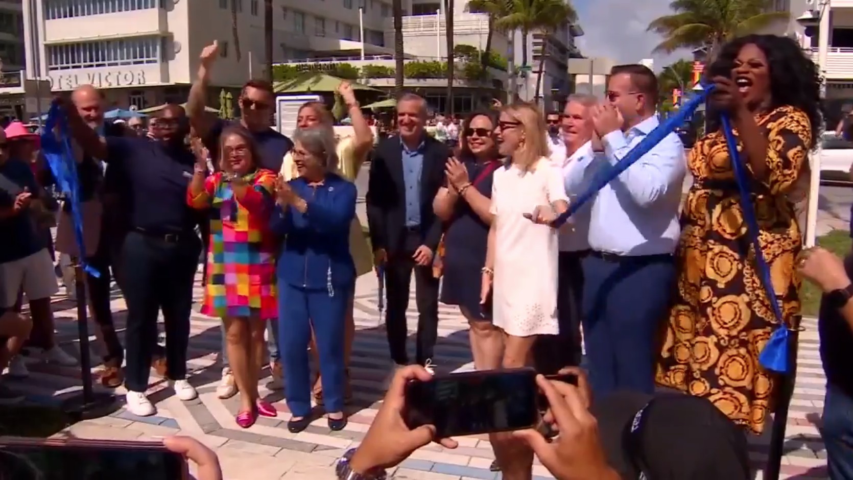 ‘We’re back, we’re visible’: Miami Beach unveils rainbow crosswalk at new location after removal from Ocean Drive