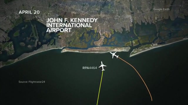 Pilots take evasive action as 2 planes landing at JFK get dangerously close
