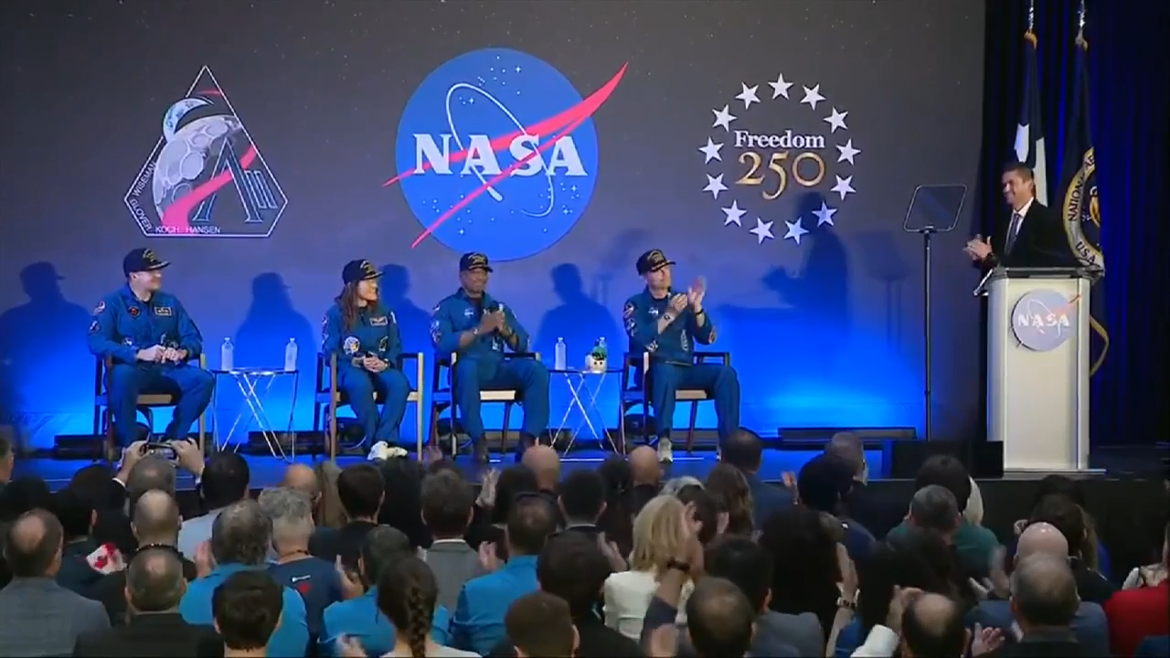 The Artemis II astronauts — fresh off historic mission — take questions about their moon journey