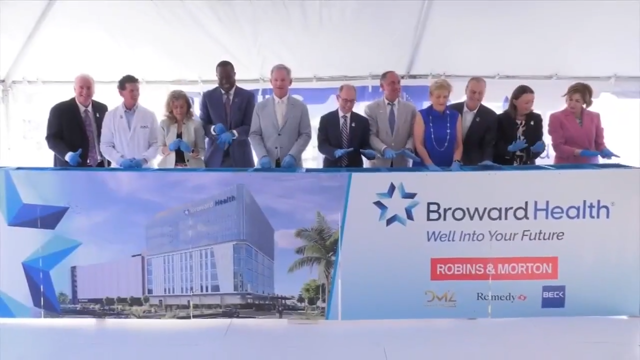 wsvn.com - Matthew Garcia - Broward Health Medical Center holds groundbreaking ceremony for new office building - WSVN 7News | Miami News, Weather, Sports | Fort Lauderdale