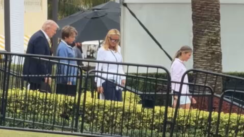 President Trump visits Cadillac Championship in Doral with family