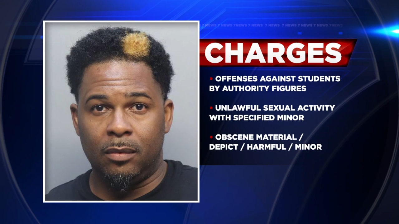 Teacher at Miami Jackson Senior High School charged with sex related crimes against a minor