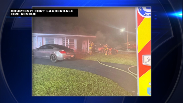 Fire crews respond to an apartment fire in Fort Lauderdale; one injury reported