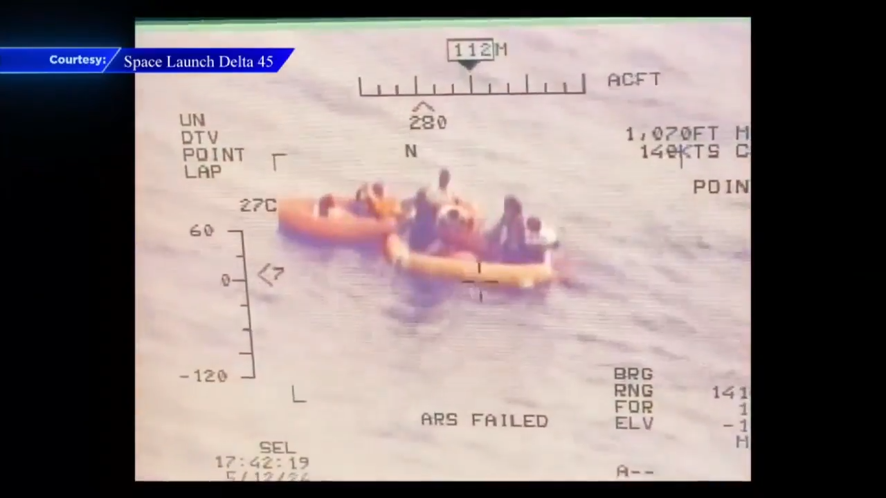 US Air Force crew details successful mission to rescue 11 after plane crashed off Vero Beach