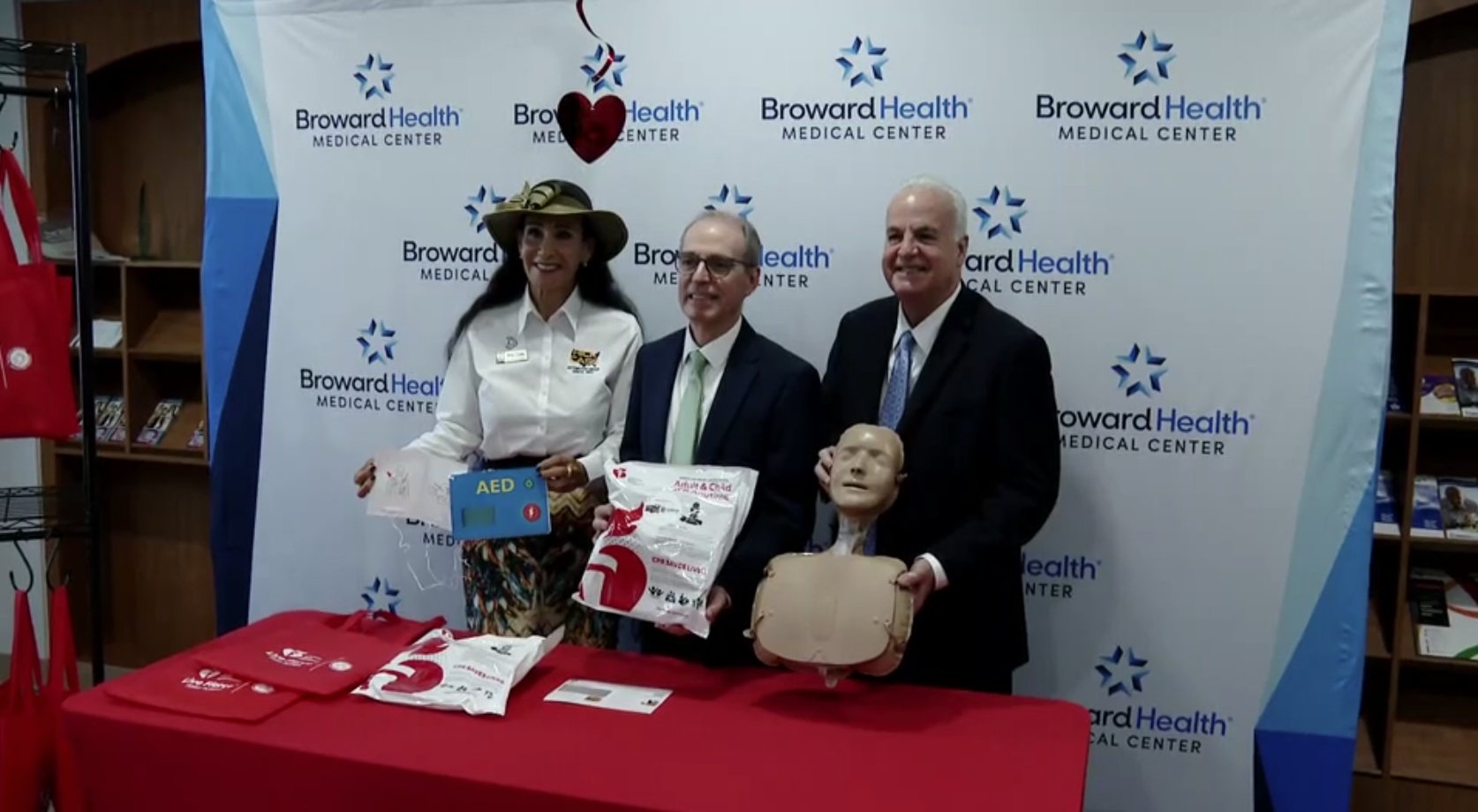 Rick Case Automotive Group donates CPR training kits to Broward Health in honor of Women’s Health Month