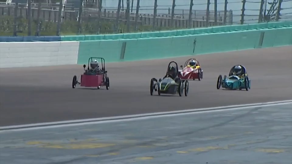 STEM students compete in EV Electrathon race at Homestead Miami Speedway