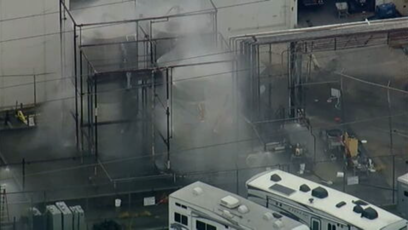 Southern California chemical tank has a crack that could possibly lower risk of explosion