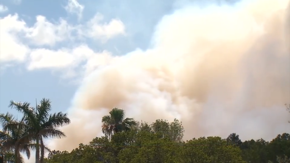 Fire crews tackle grass fire in Southwest Miami-Dade; upgraded to two-alarm fire