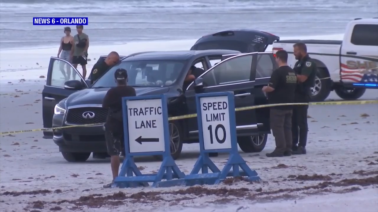 A little girl is dead after being struck by a car on the sand in New Smyrna Beach