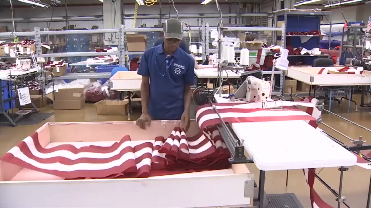 A tribute in every stitch: Goodwill’s manufacturing center in Miami makes US flags honoring fallen soldiers