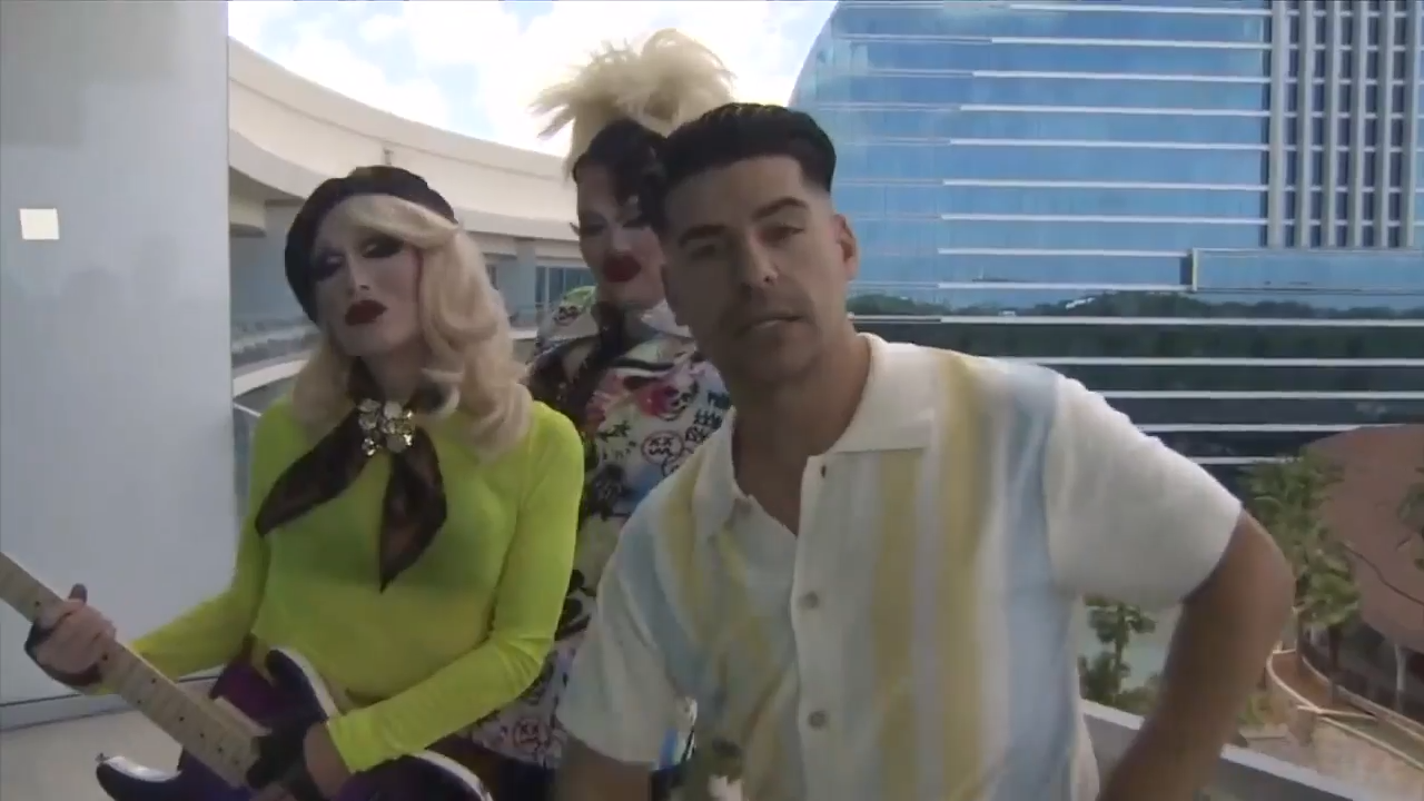 Deco’s Alex Miranda gets snatched with FKA Twink and Daisy DeadPetals ahead of Hard Rock Drag Brunch