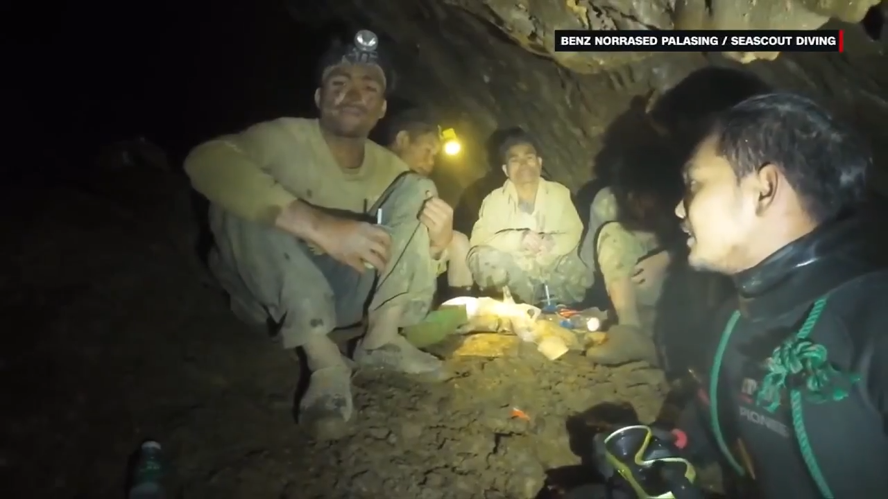 Divers find 5 villagers alive in a flooded cave in Laos after more than a week trapped in darkness