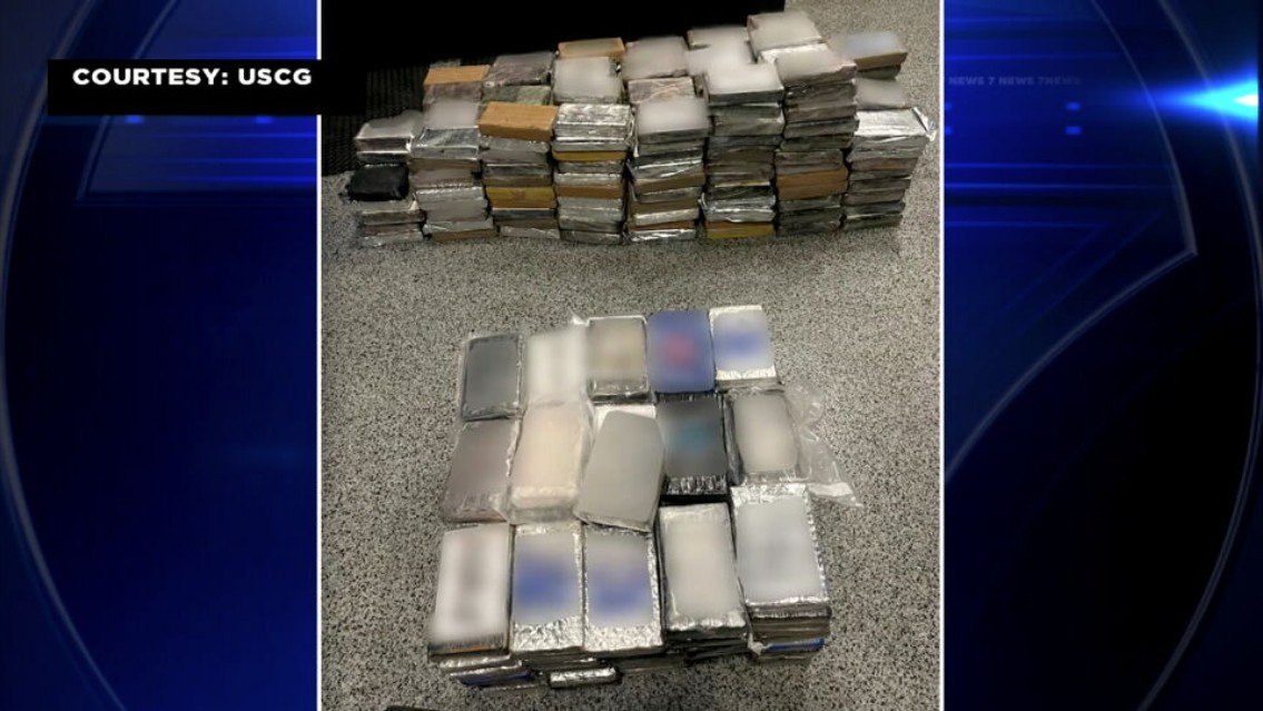Coast Guard seizes $6.7 million worth of cocaine near Key Biscayne