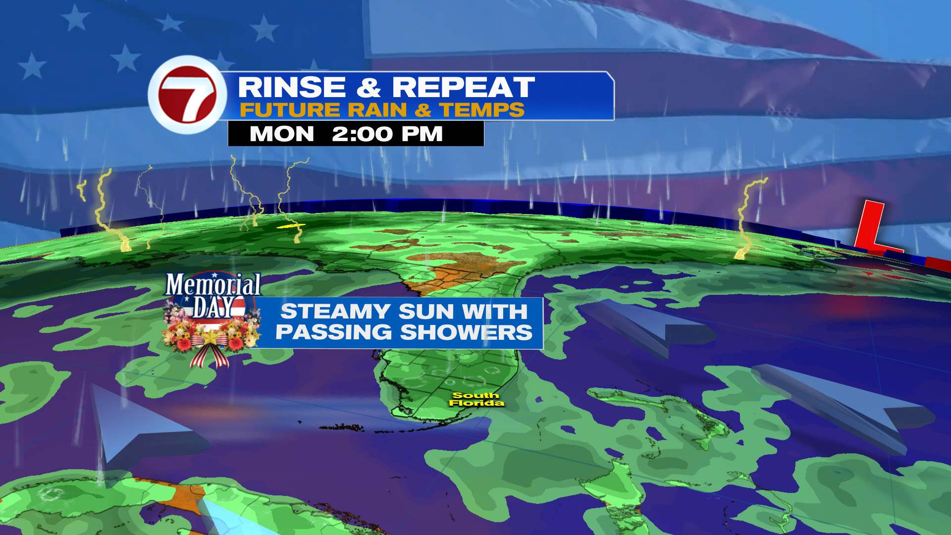 Staying Steamy with Chance for Showers Heading into the Holiday Weekend