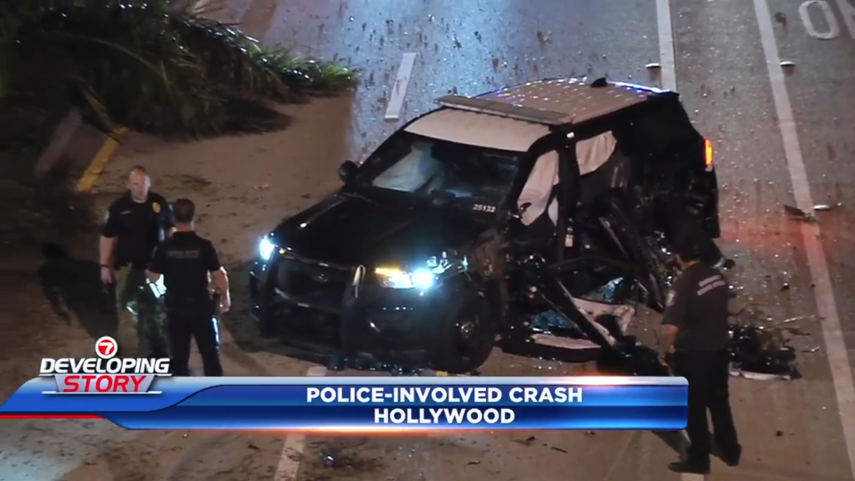 wsvn.com - Rubén Rosario - Cruiser crash sends Hollywood Police officer to hospital; North Ocean Drive back open near Hollywood Blvd. - WSVN 7News | Miami News, Weather, Sports | Fort Lauderdale