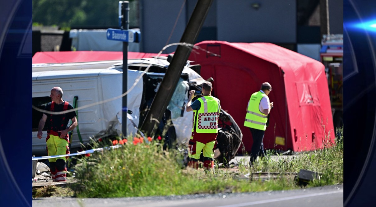 4 killed, 5 injured after train hits school bus in Belgium