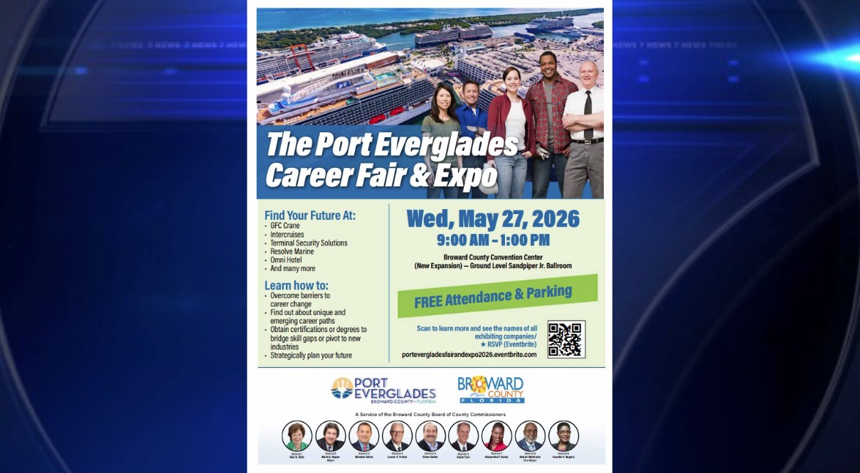 Port Everglades Career Fair & Expo expected to draw over 1,700 applicants to Broward Convention Center