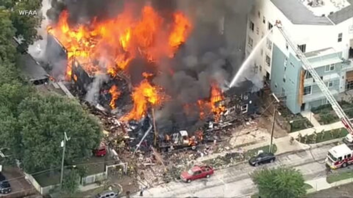 Explosion and fire at a Dallas apartment building kills at least 3 people, including a child