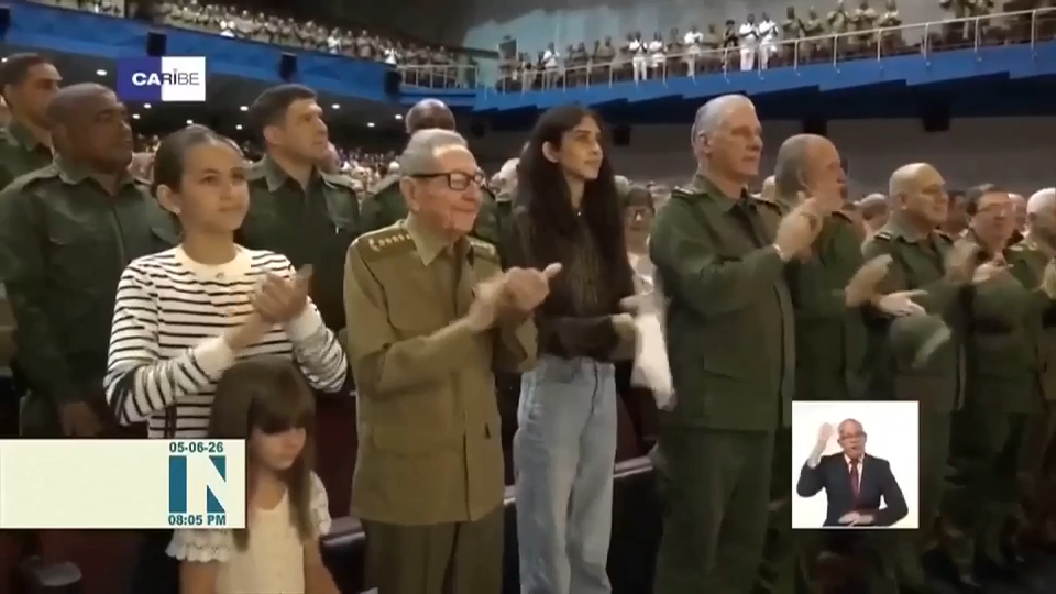 Cuba ex-President Raúl Castro makes first appearance since US charges to celebrate birthday